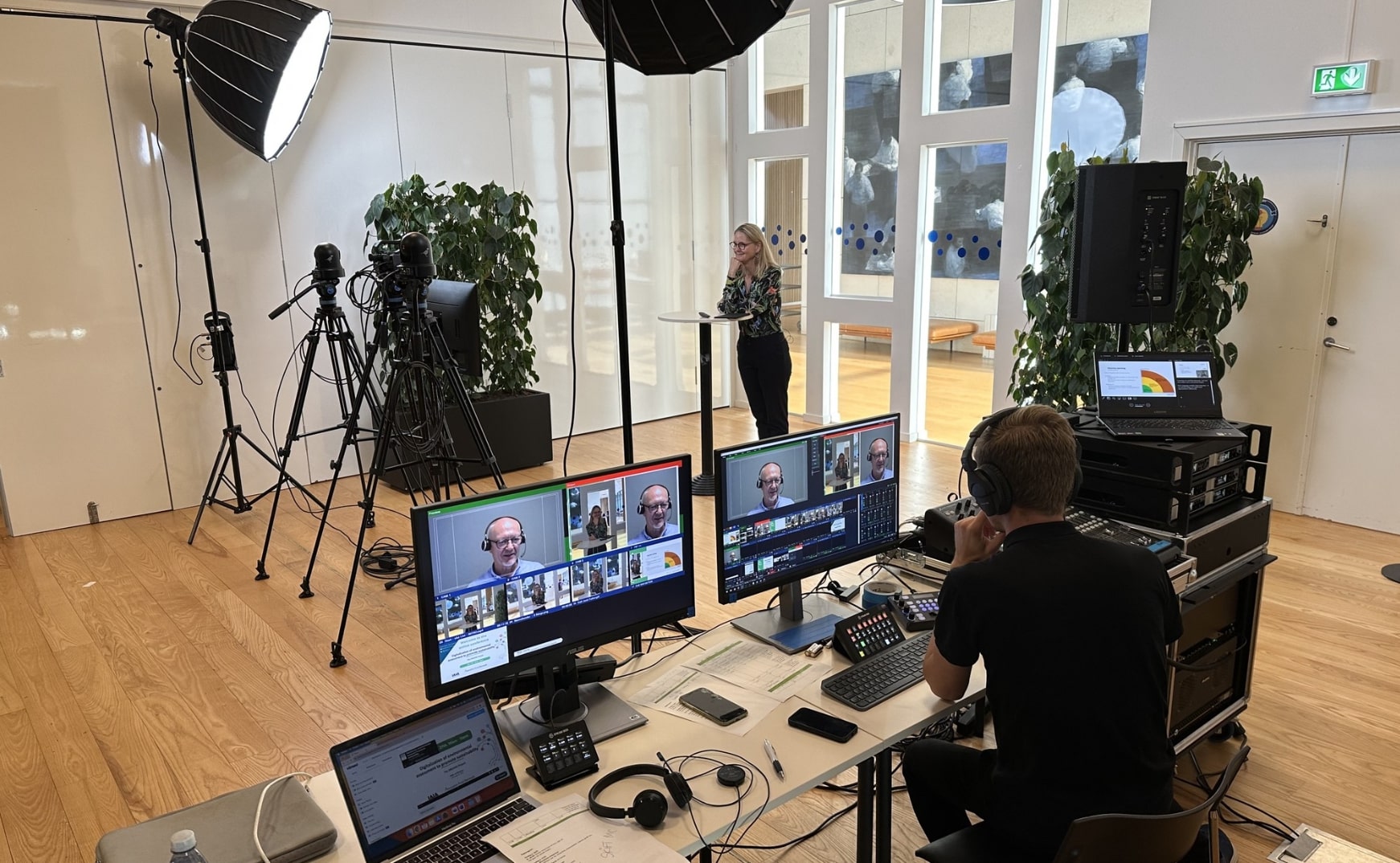 Livestreaming med opsætning af studie